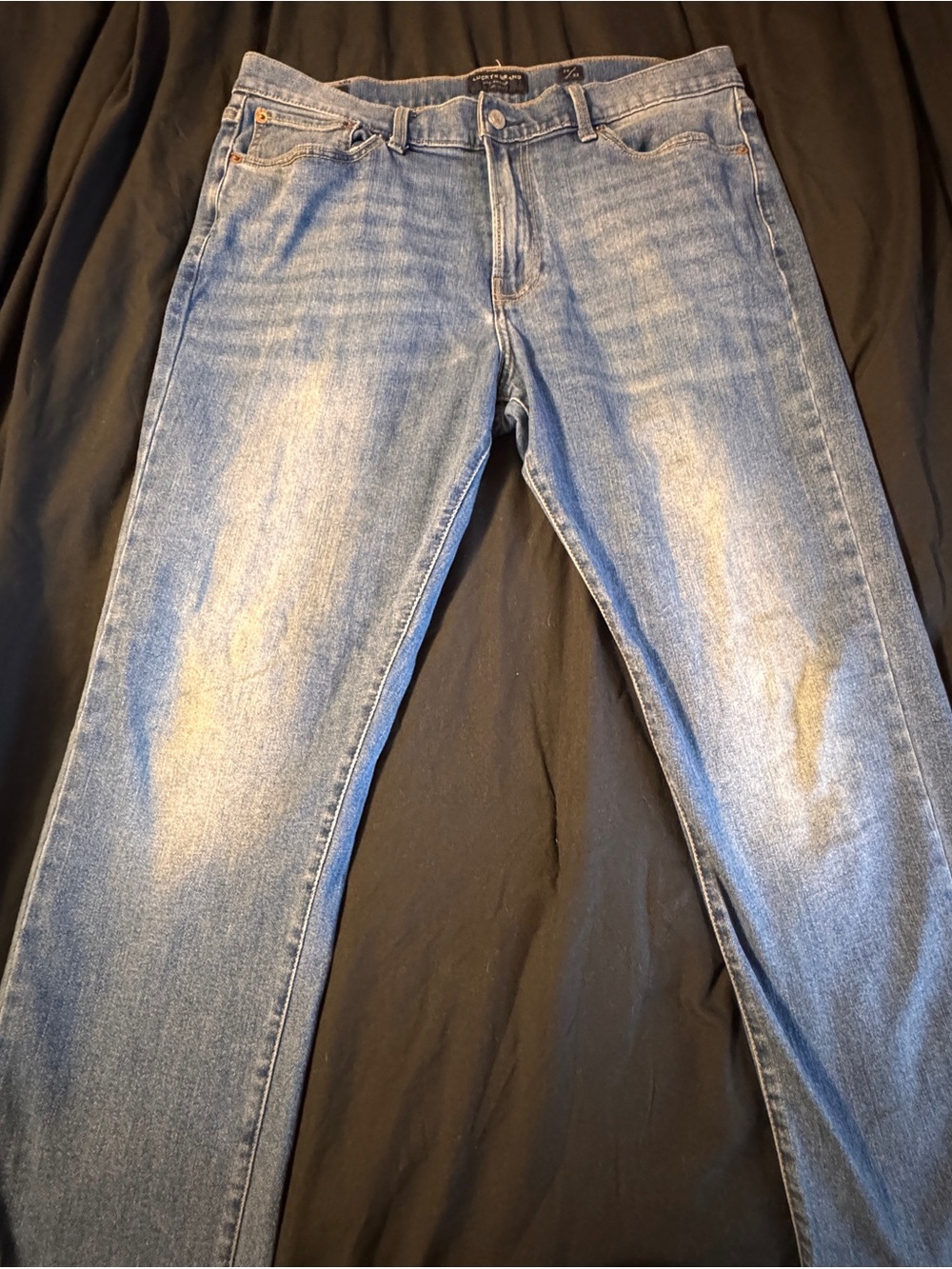 Lucky Brand Men's Straight Jeans in Light Blue Wash